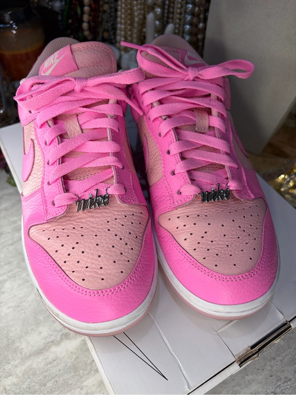 Nike Dunk Low by You Brandi Pink M7.5/W9 Sneakers Shoes Women's with box